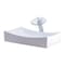 Novatto Porcelain Vessel Sink Combo with Chrome Faucet, Drain and Sealer NSFC-0114117003CH - alternate 2